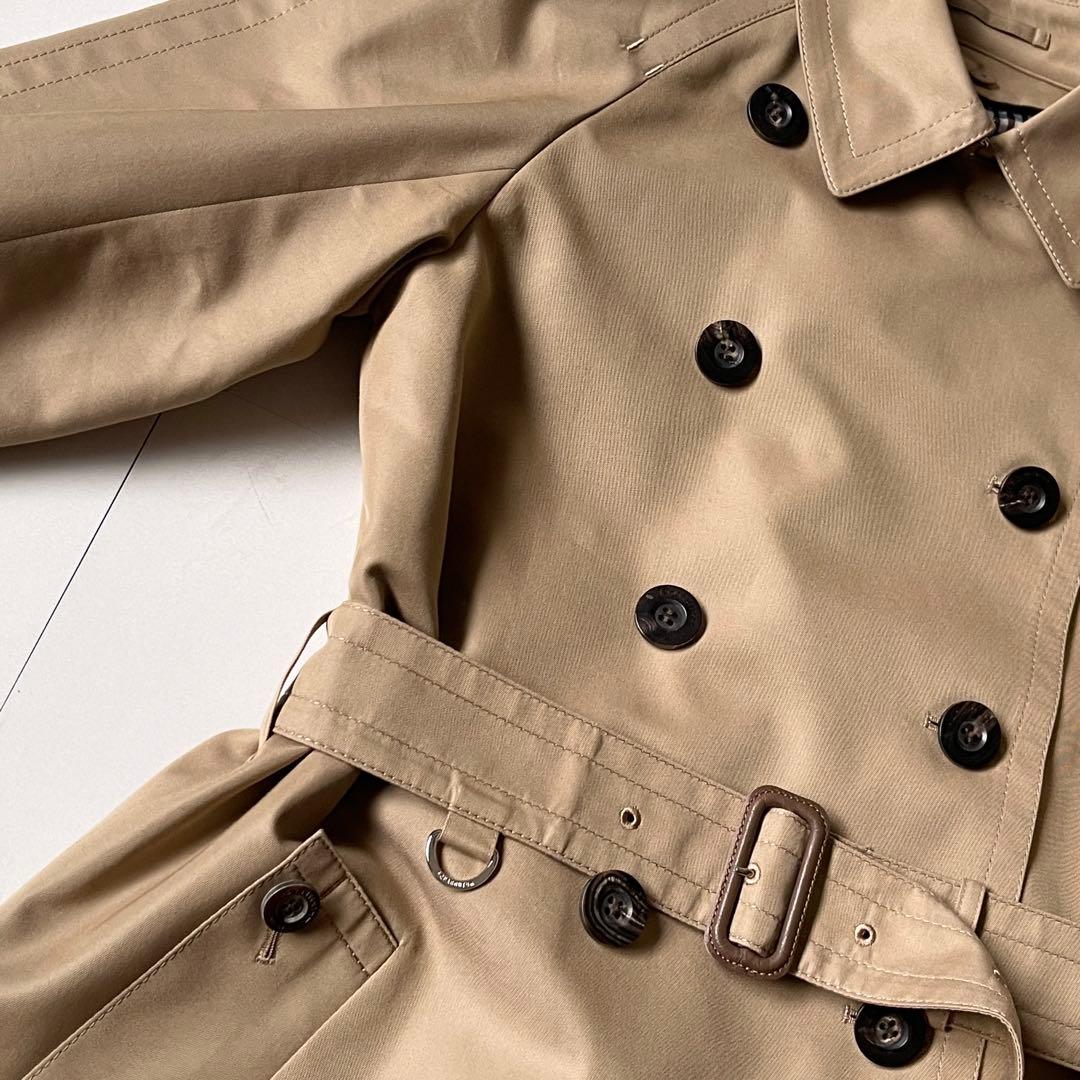 未使用級 アクアスキュータム トレンチコート 青ライナー 2024 着丈115✨