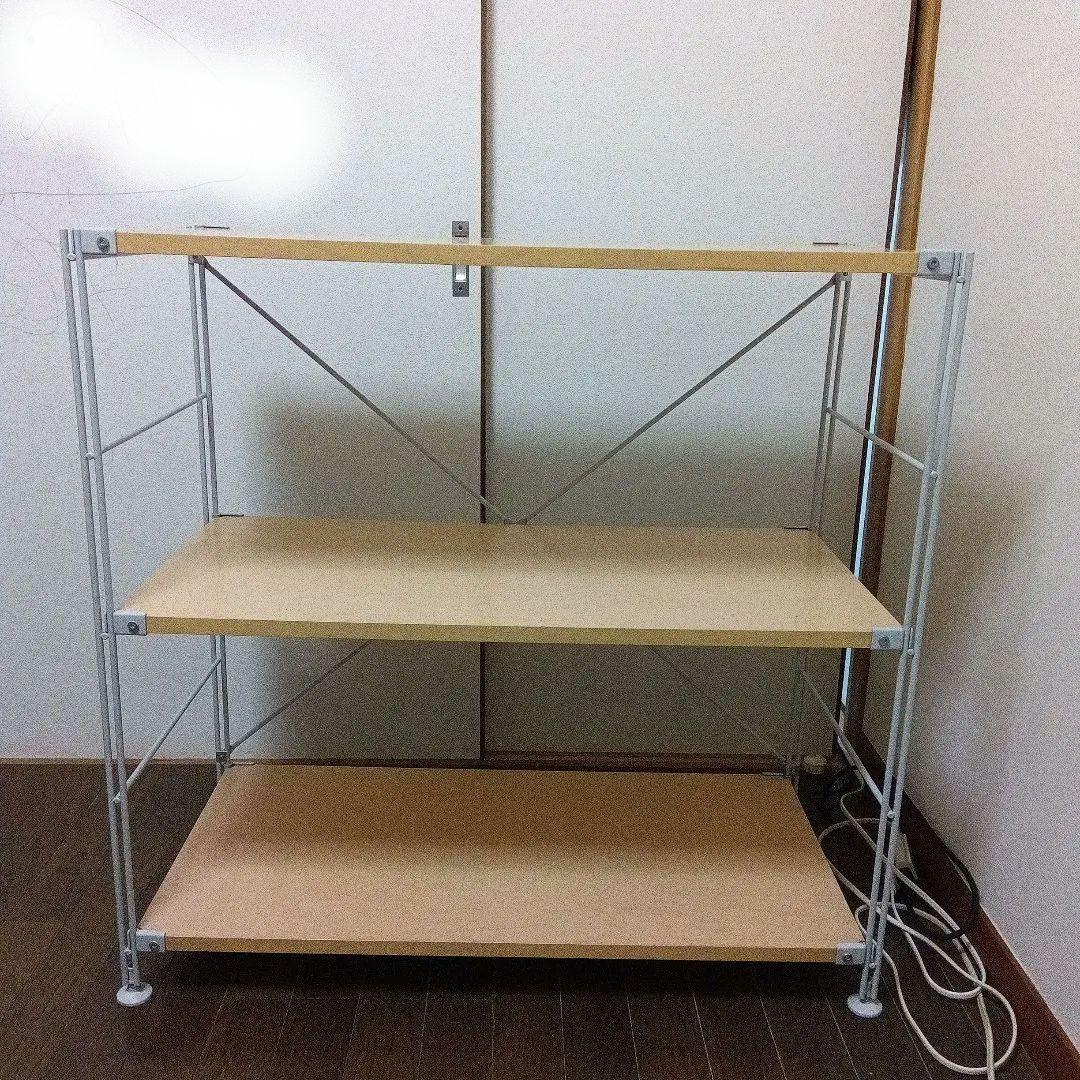 スチールユニットシェルフ　無印良品