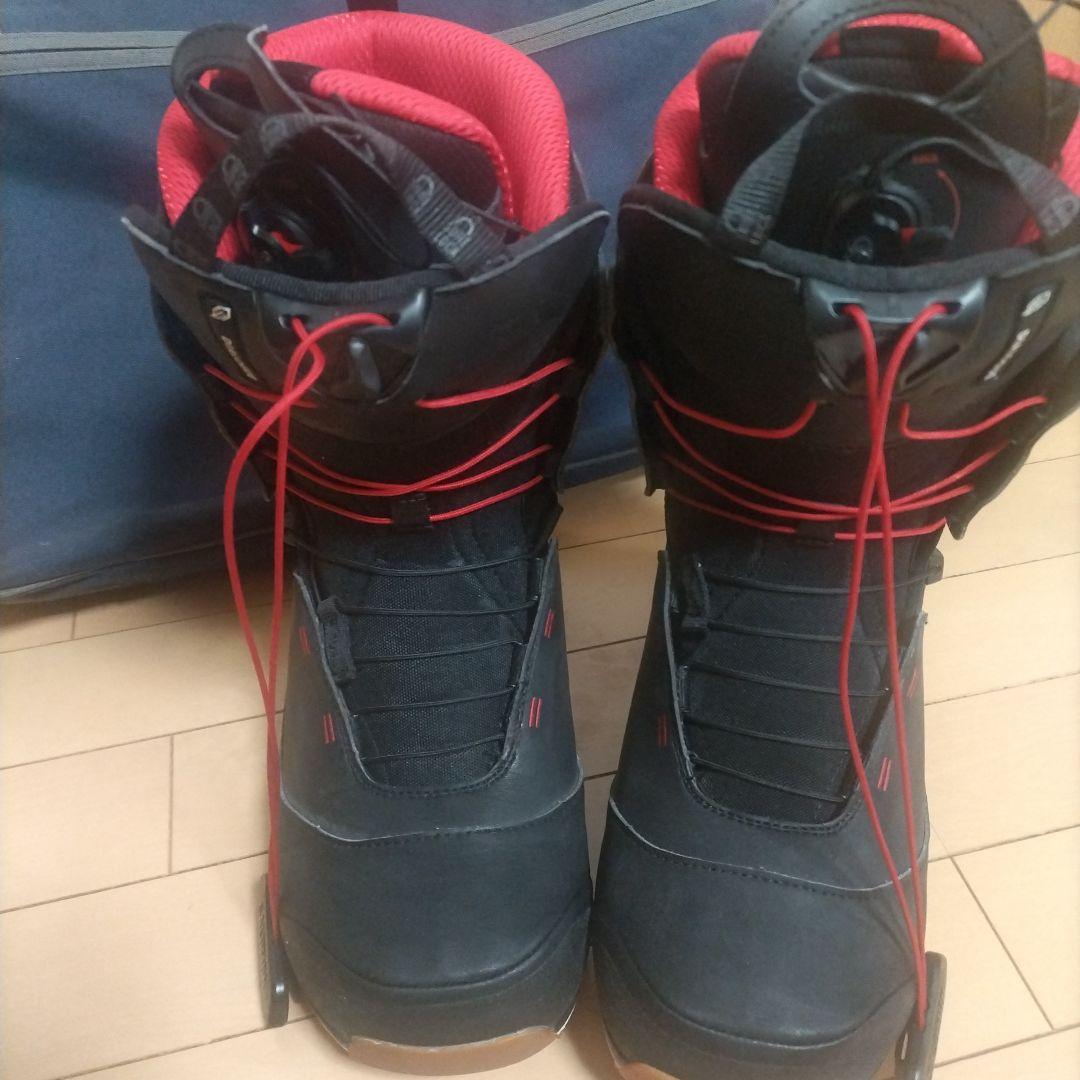 SALOMONスノーボードブーツ ブラック/レッド26.5cm