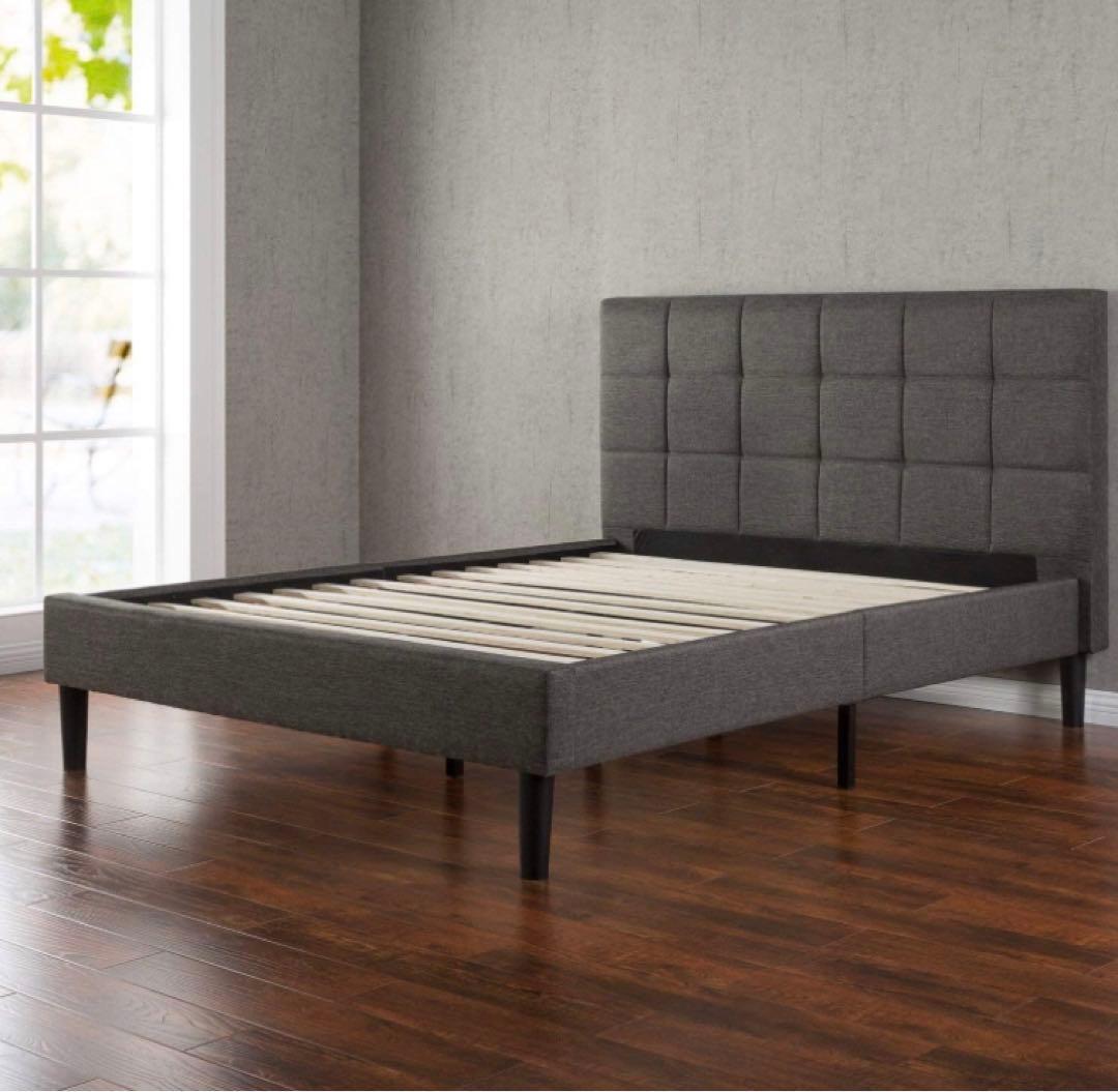 ZINUS Lottie ファブリックベッドフレーム