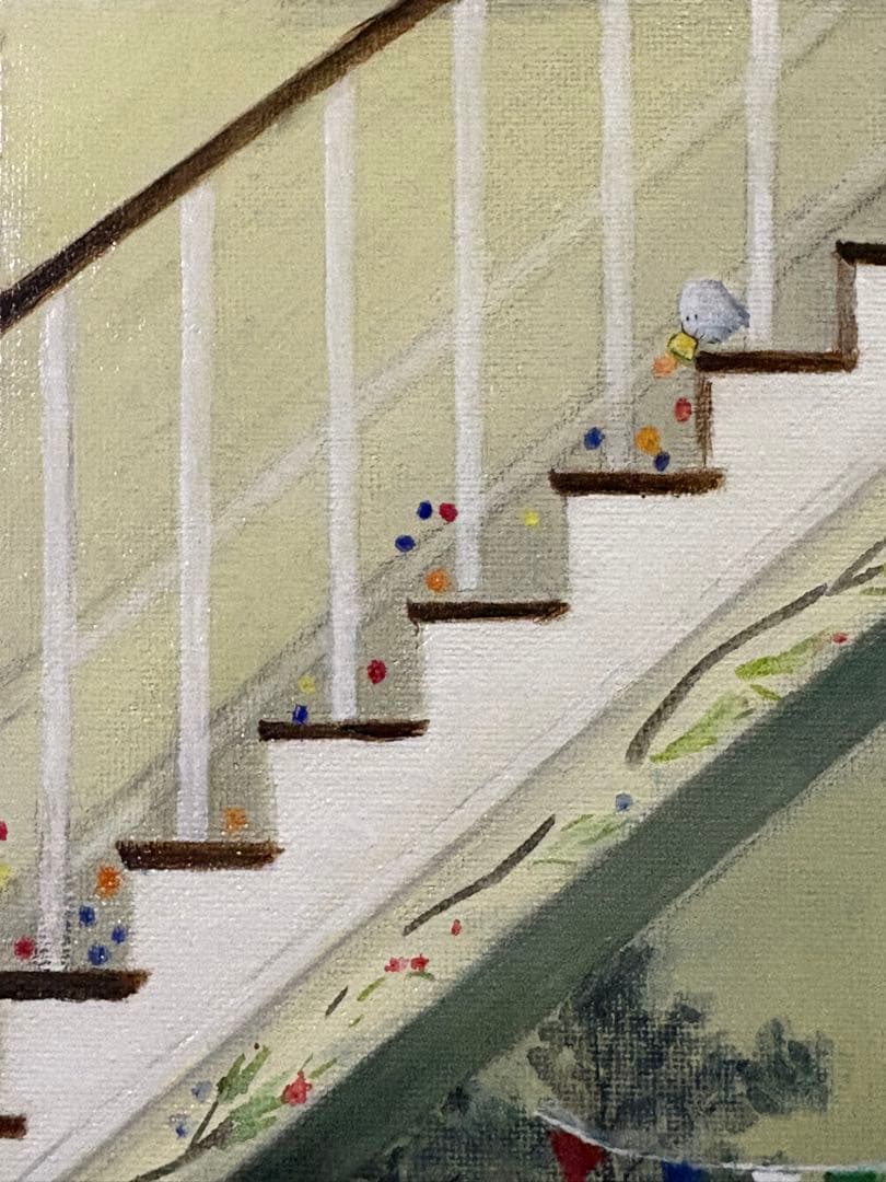 House sitting アクリル画　F3