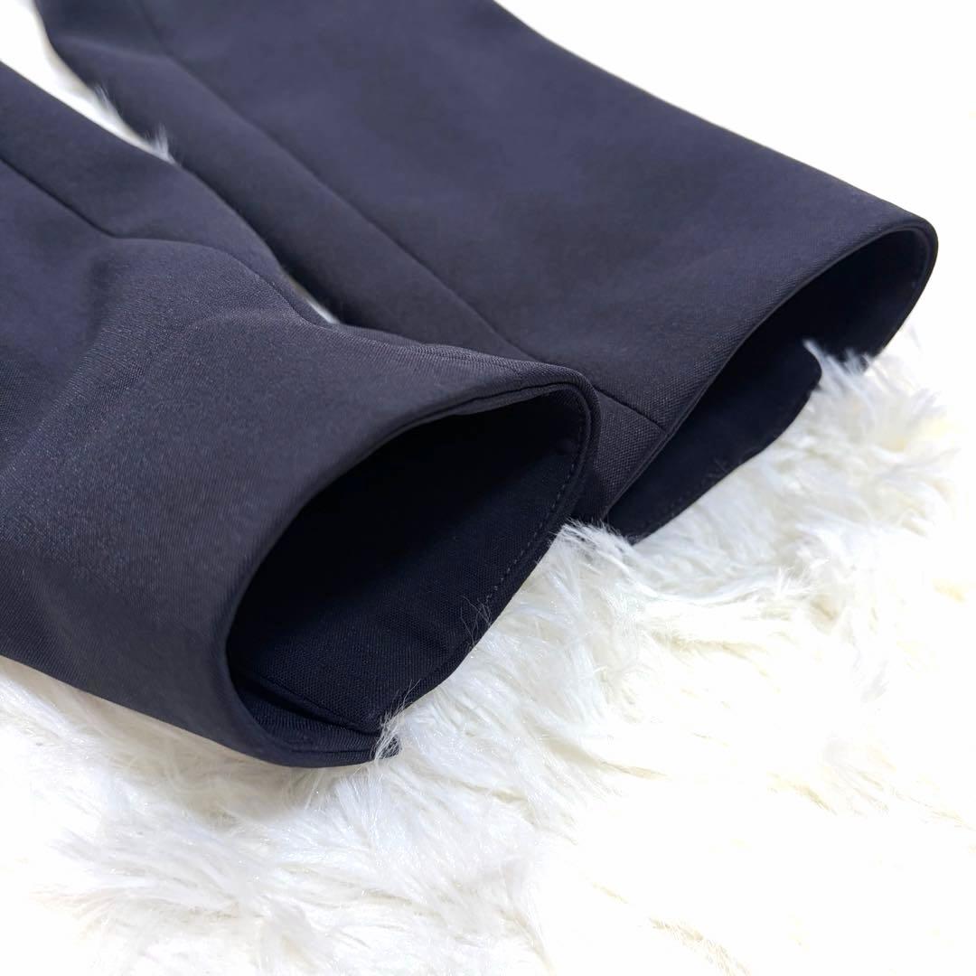 PLST セットアップ ストレッチ ノーラペル テーパード ネイビー　S