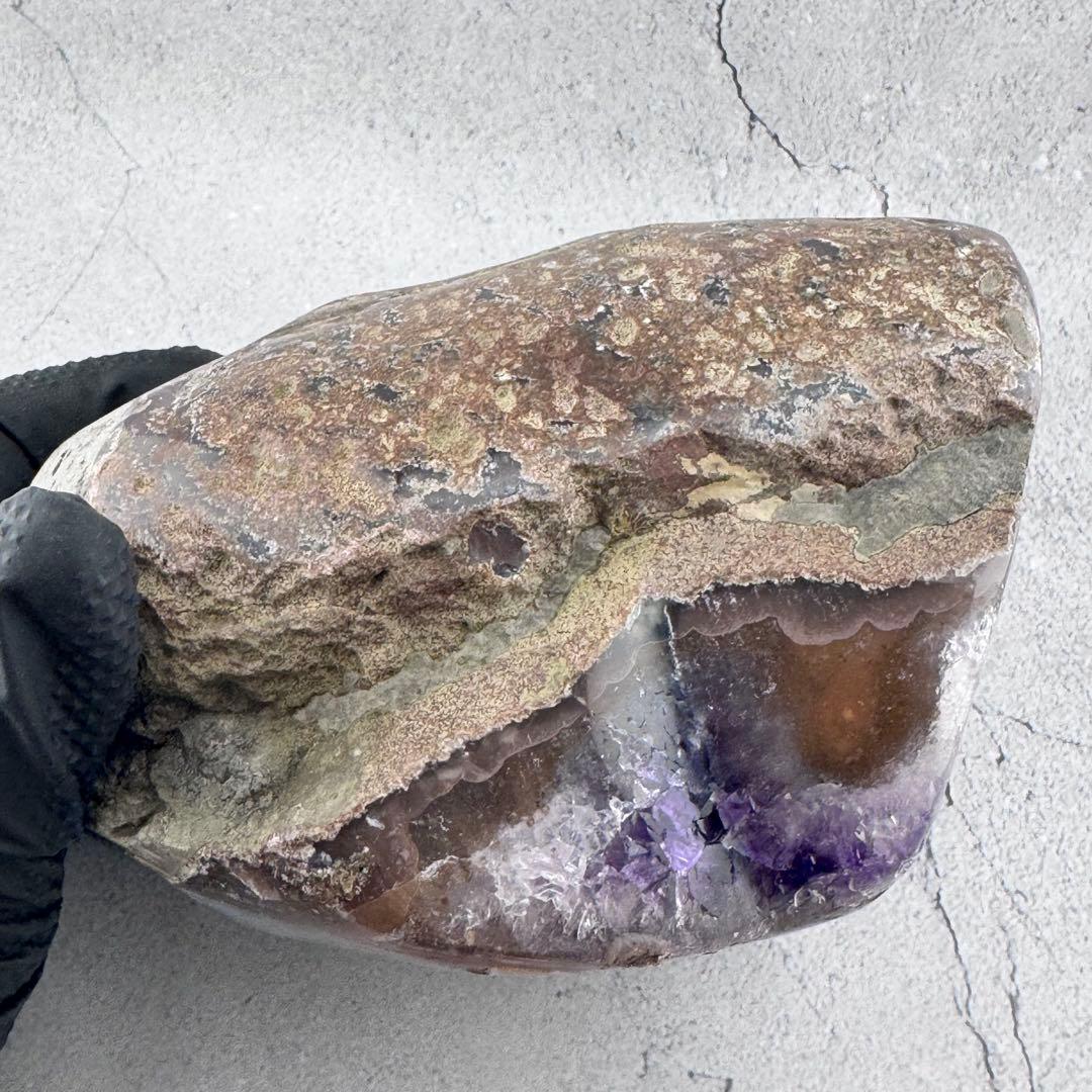 G-130天然アメジストクラスタードーム 原石 天然石 パワーストーン