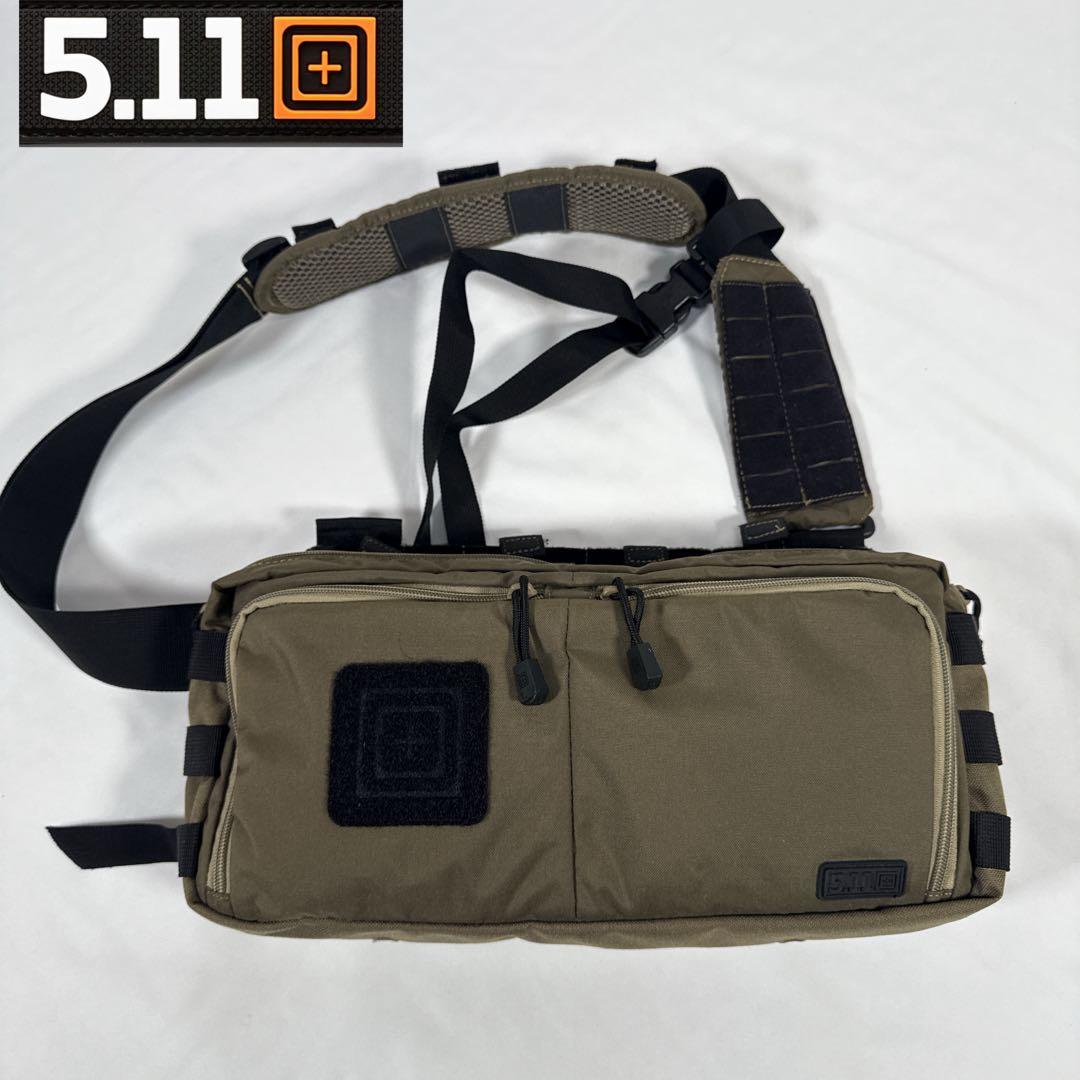 美品 5.11 ファイブイレブン 4-Banger Bag オリーブ