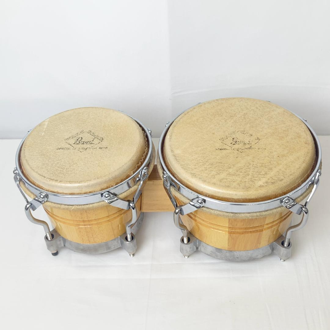 【H412-60-10】ボンゴ ホワイトウッドボンゴ パール 打楽器