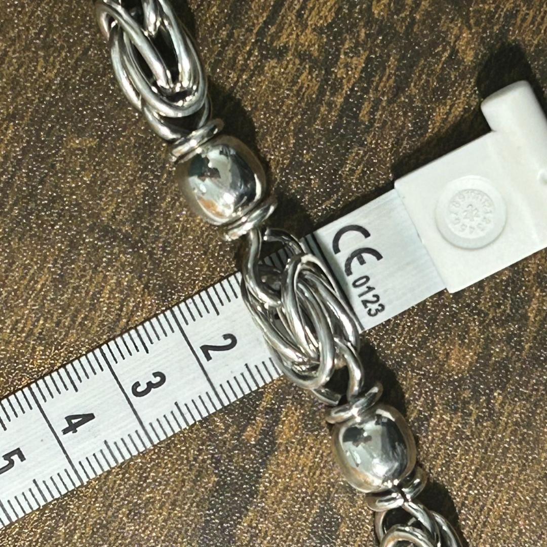 希少 メキシコ製 タスコ シルバー925 コンビチェーンブレスレット マンテル