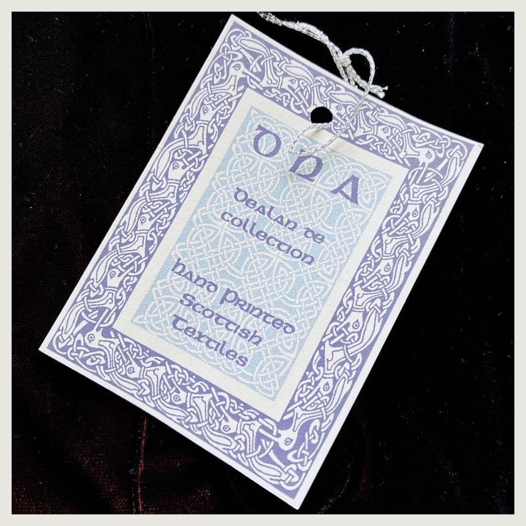 スコティッシュヴィンテージ　クッションカバー　黒+赤と黒+青2枚組セット