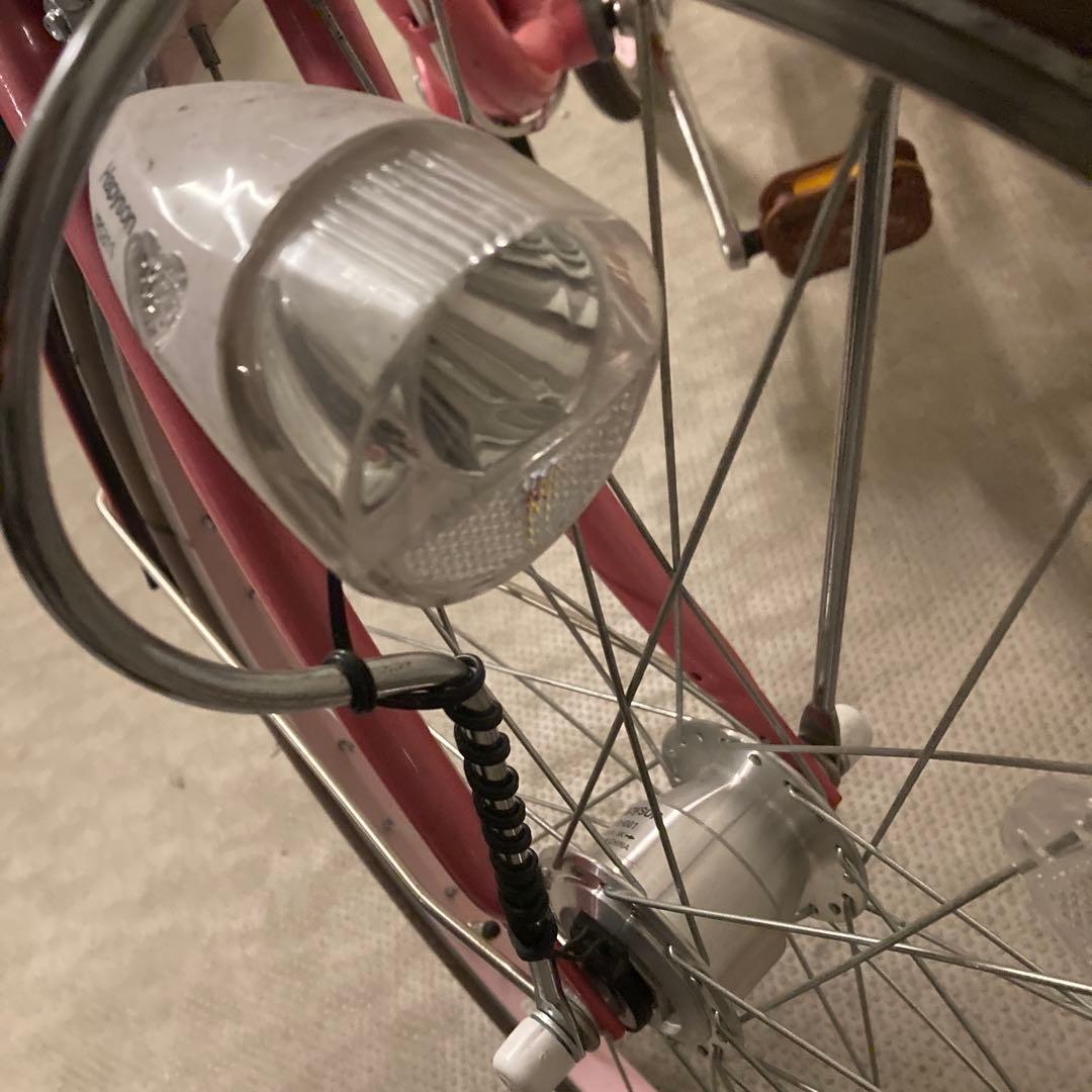 ピンクシティサイクル 自転車　子供用　女の子　24インチ　ヘルメット付き