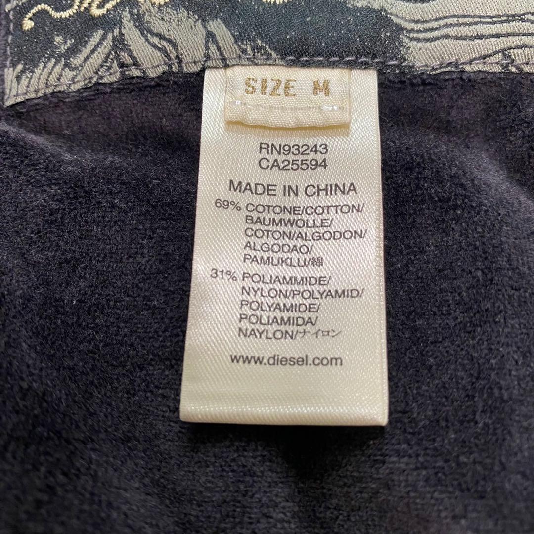 DIESEL ディーゼル　黒　Y2K ミリタリージャケット　ジップアップ