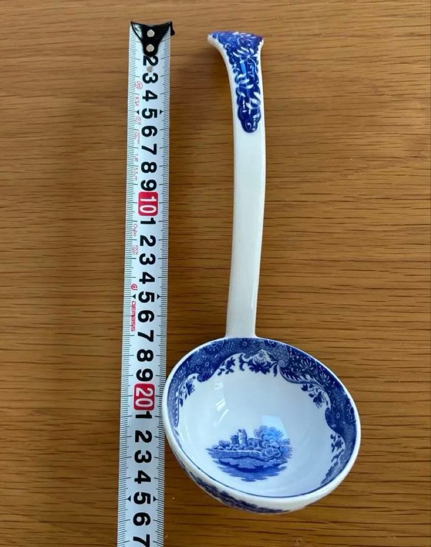 【美品】spode ブルーイタリアン　スープチューリン&レードル