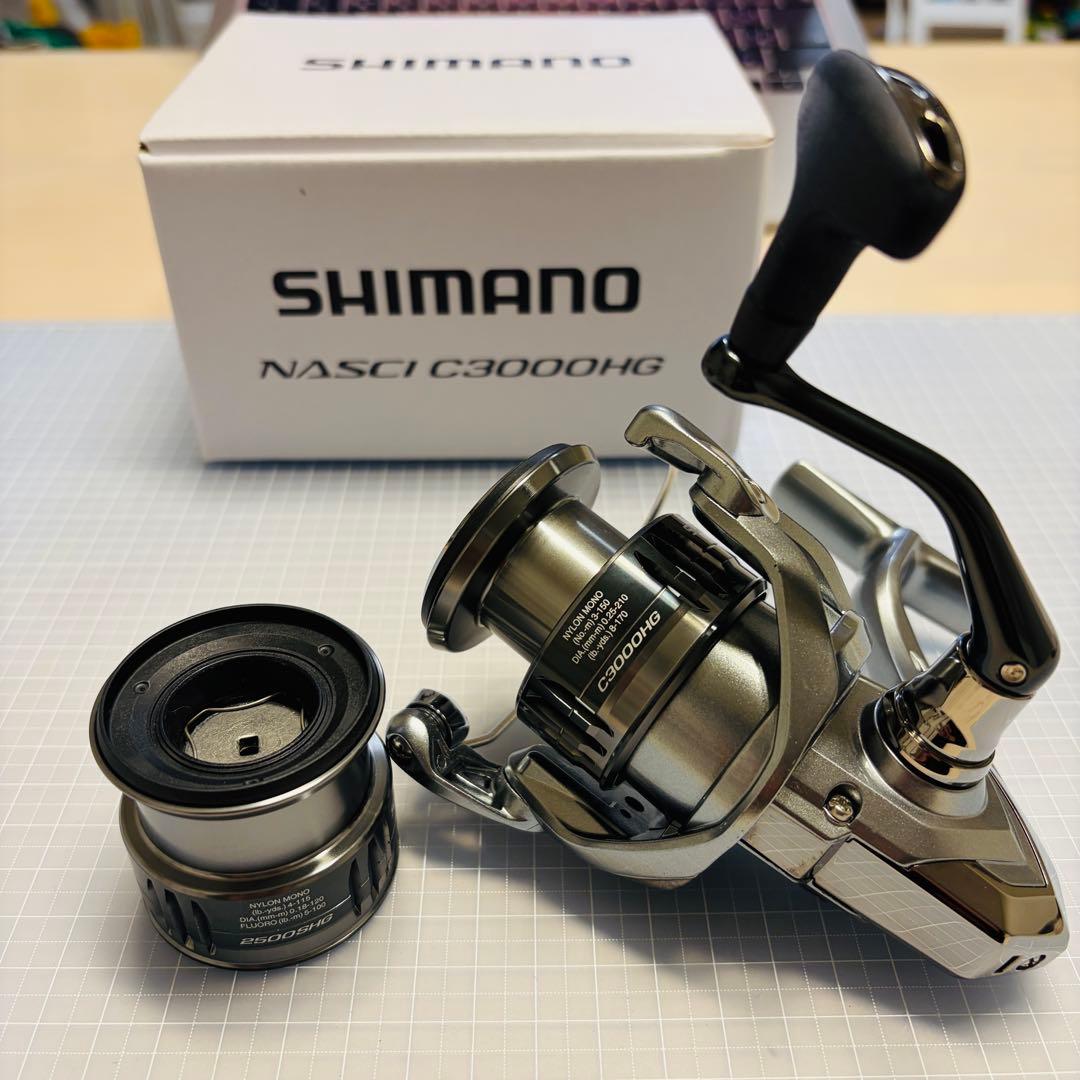 シマノ 21 ナスキー C3000HG 2500SHG替スプール付き