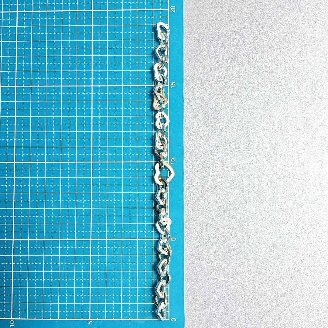 【美品】19.5cmティファニー ハートリンク コンビブレスレット925/750