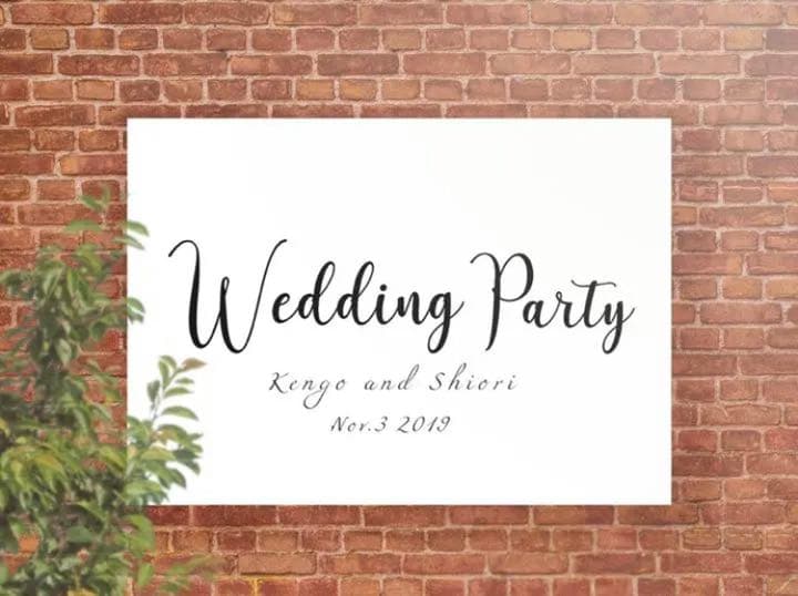 ウェディング　タペストリー　横長バージョン