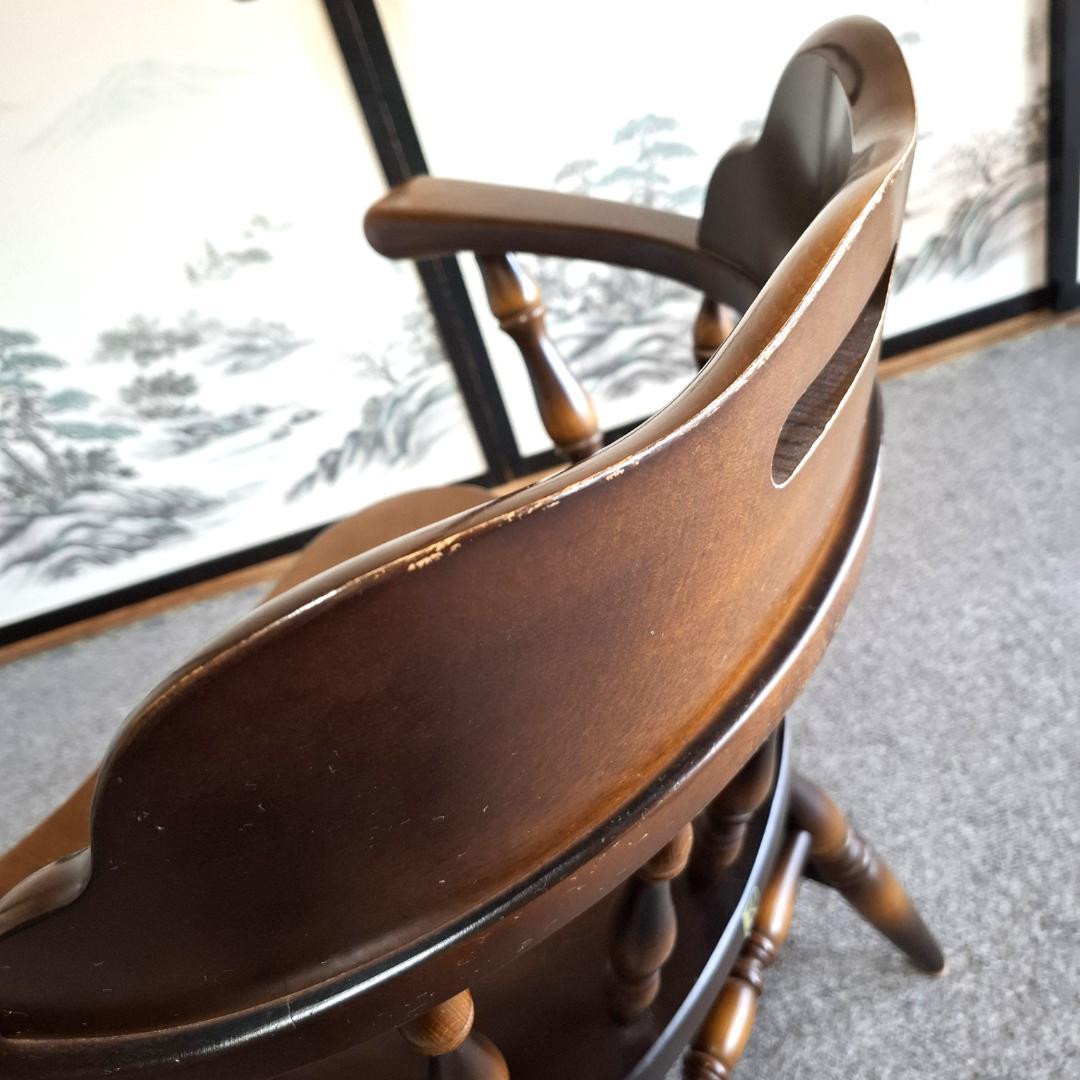 ④★飛騨産業★キツツキマーク★ウィンザーチェア★ダイニングチェア★