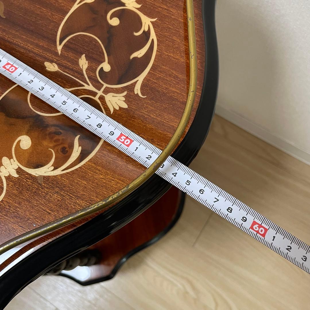 希少 美品 イタリア製 象嵌 キャスター付き キッチンワゴン