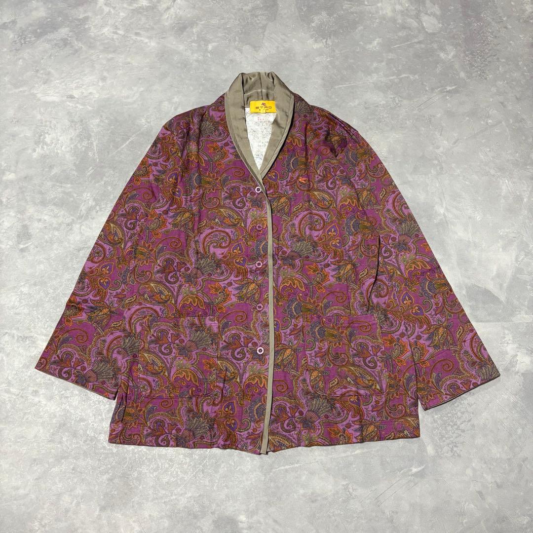 【未使用】エトロ ETRO 西川産業 パジャマ 上下セット ペイズリー