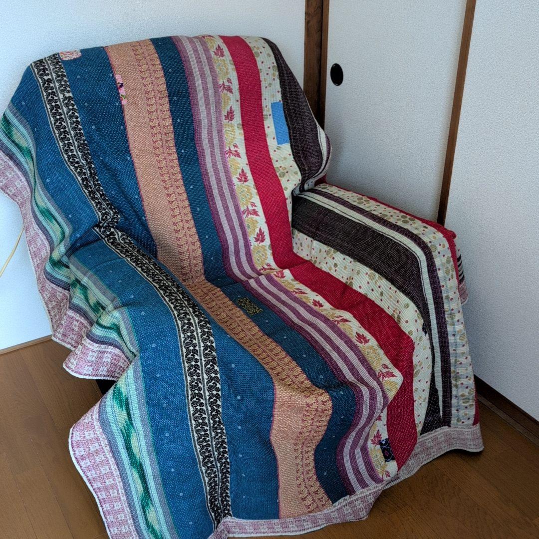 ボヘミアンインテリア ヴィンテージカンタキルト ラリーキルト 617