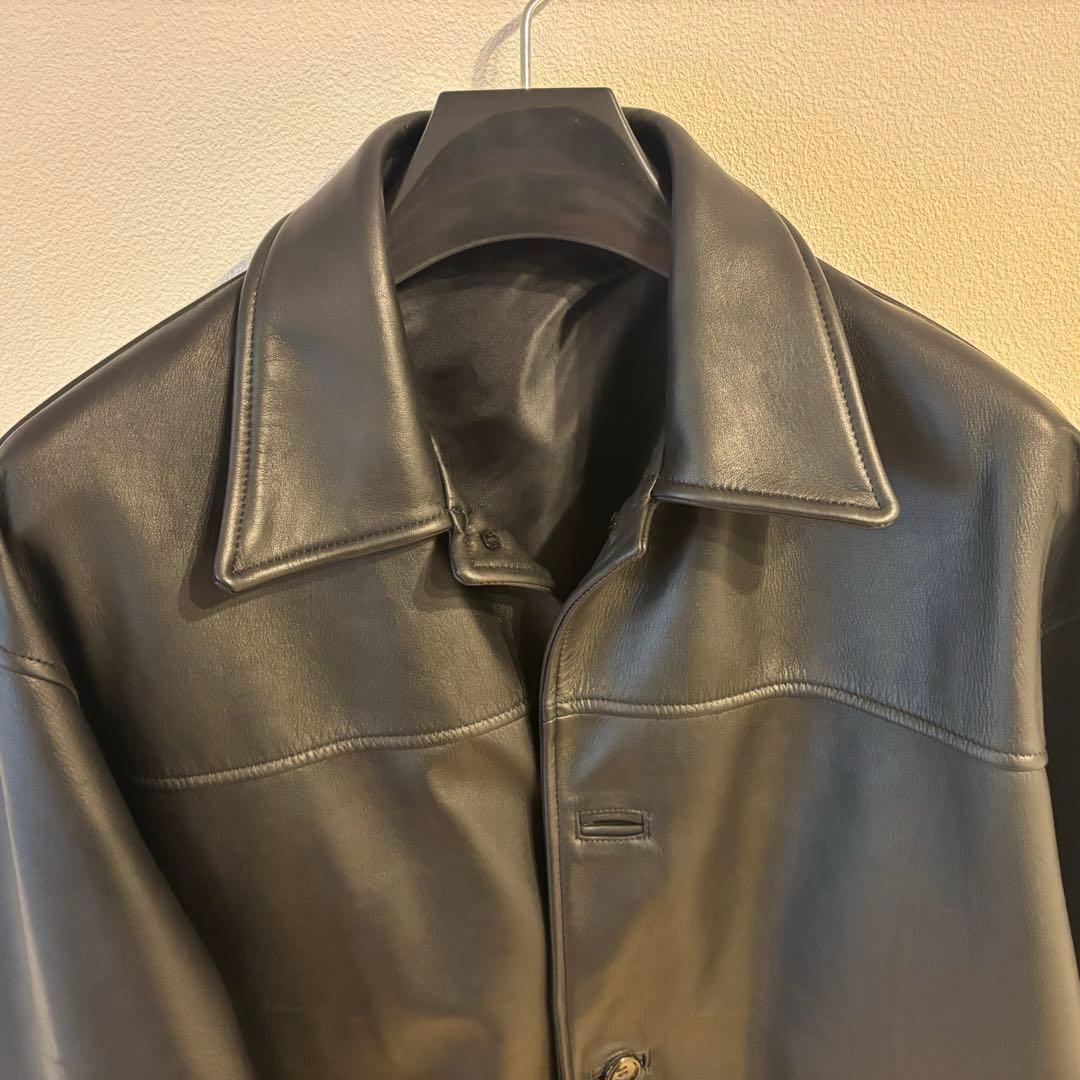 ジャケット・アウター OVY Waterproof Calf Leather Car Coat M