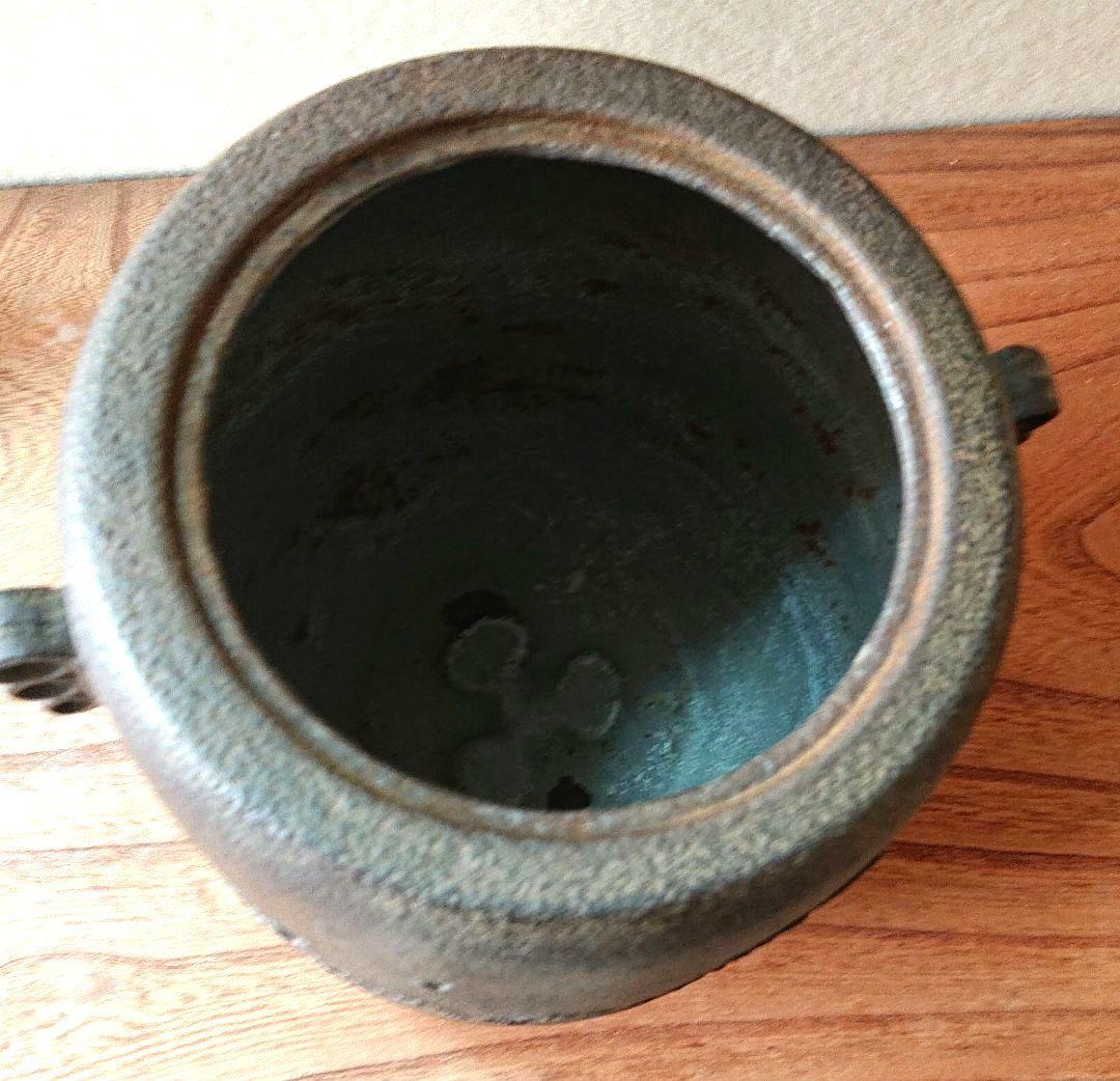 茶道具　姥口筒釜