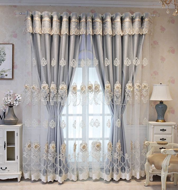 二層一体カーテン　高級、豪華カーテン　おしゃれ　よく売れる