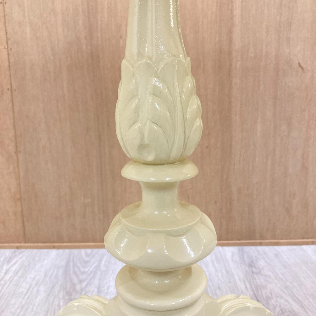 アンティーク調　イタリア製　サイドテーブル　丸テーブル　薔薇