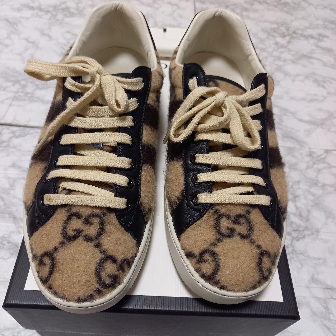 GUCCI スニーカー ベージュ/ブラック