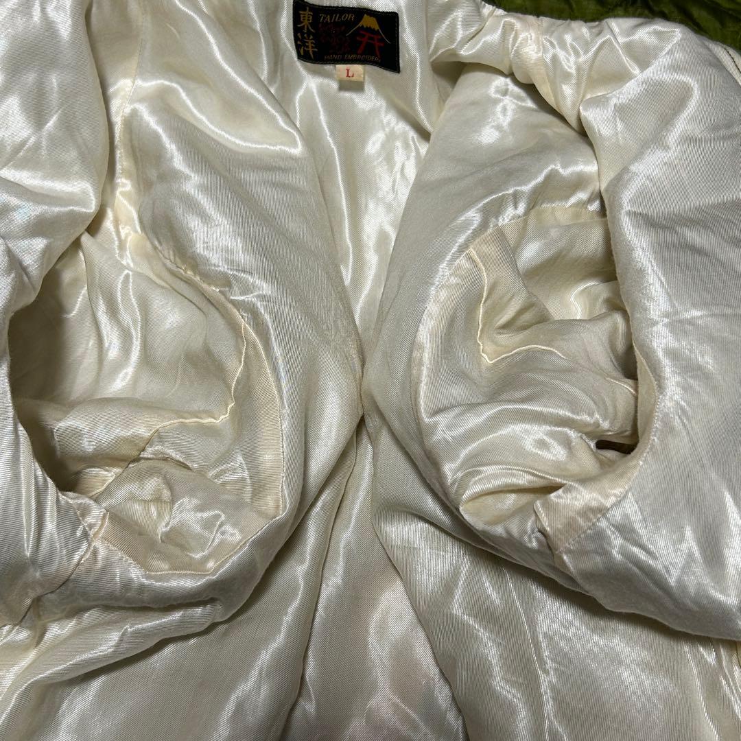 ✨美品✨【テーラー東洋】ベトジャン カモフラ柄 ベトナム ドラゴン 虎 刺繍 L