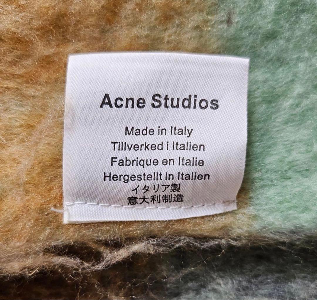 美品　Acne Studiosモヘア　大判マフラー　レインボー　正規品