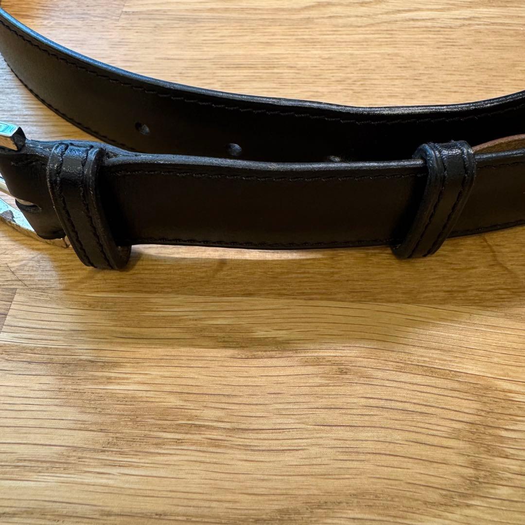 J.M. Weston 黒 レザー ベルト