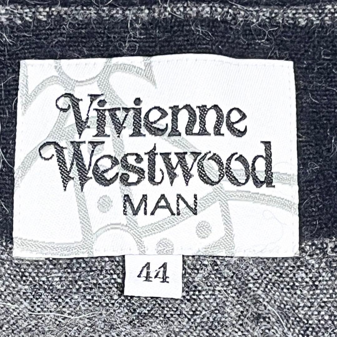 ヴィヴィアンウエストウッド マン 変形ロングカーディガン ボーダー 日本製