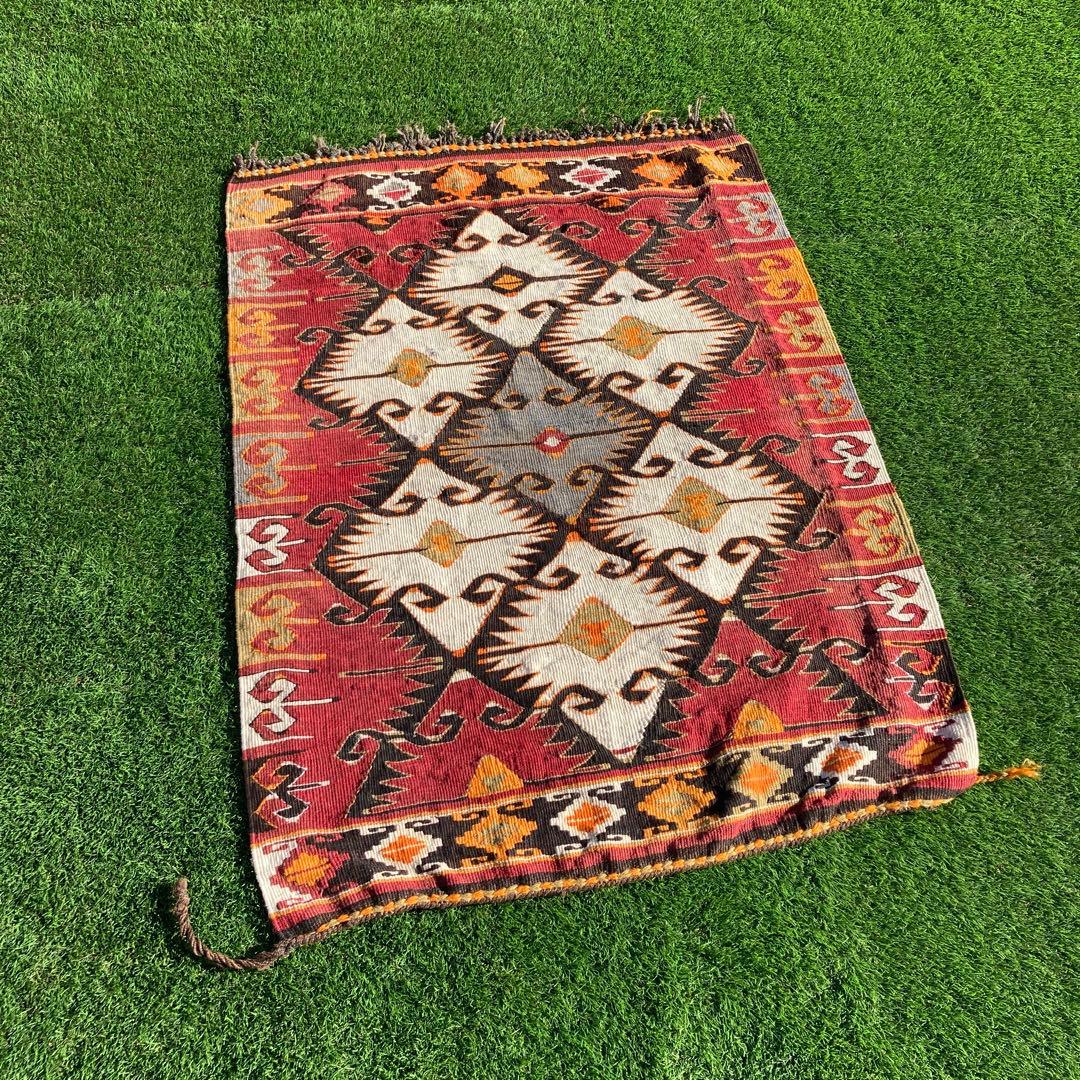 キリム　オールドキリム　トライバルラグ　 84×120cm