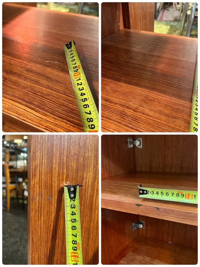 希少！イタリアン ヴィンテージ ローズウッド材 バーカート キッチンボード 収納