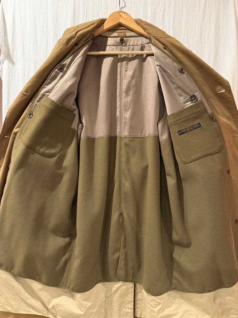 phigvel DOUBLE-BREASTED MC COAT カーキ 36