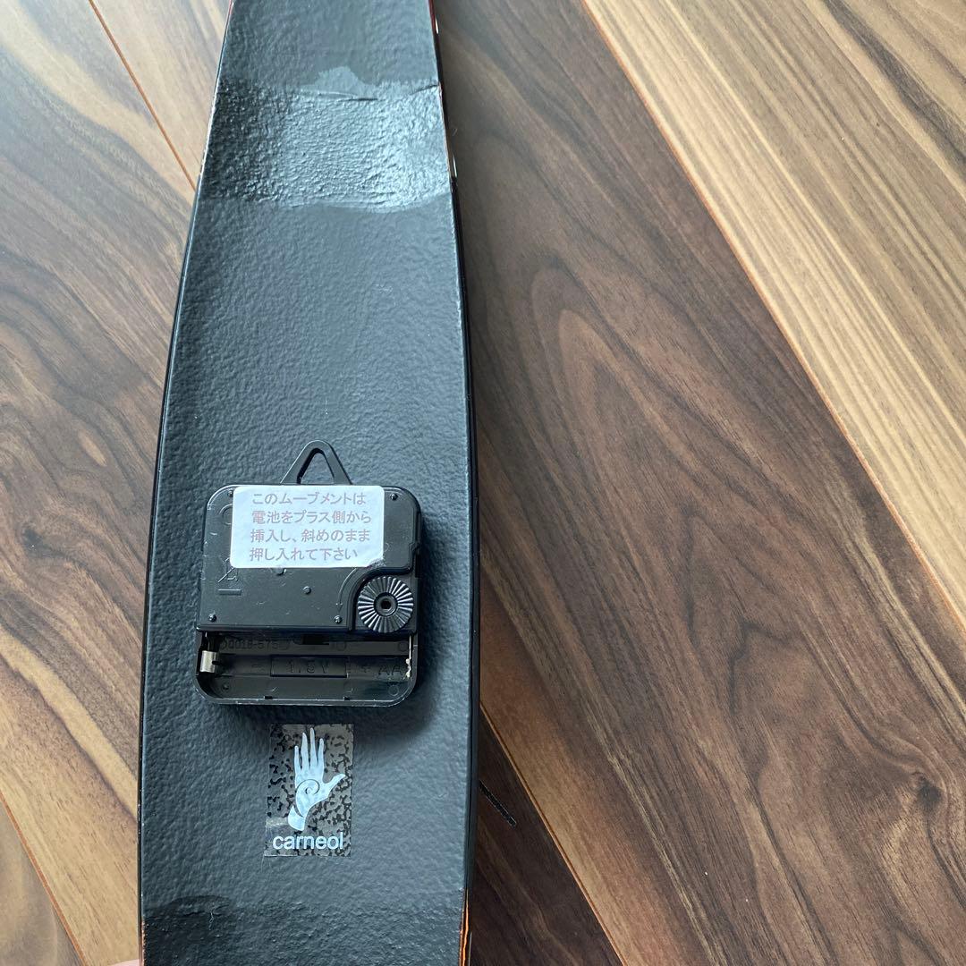 【新品】 ハンガリー製　ガラス製　時計　ボーダー　carneol 沖縄　掛時計