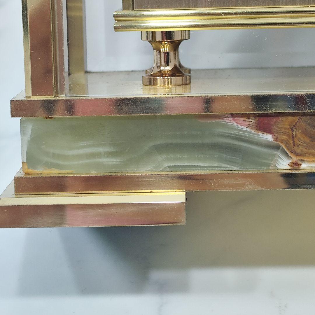 超激レア SEIKO 置時計 デコール AZ826G オニキス 大理石 最高級