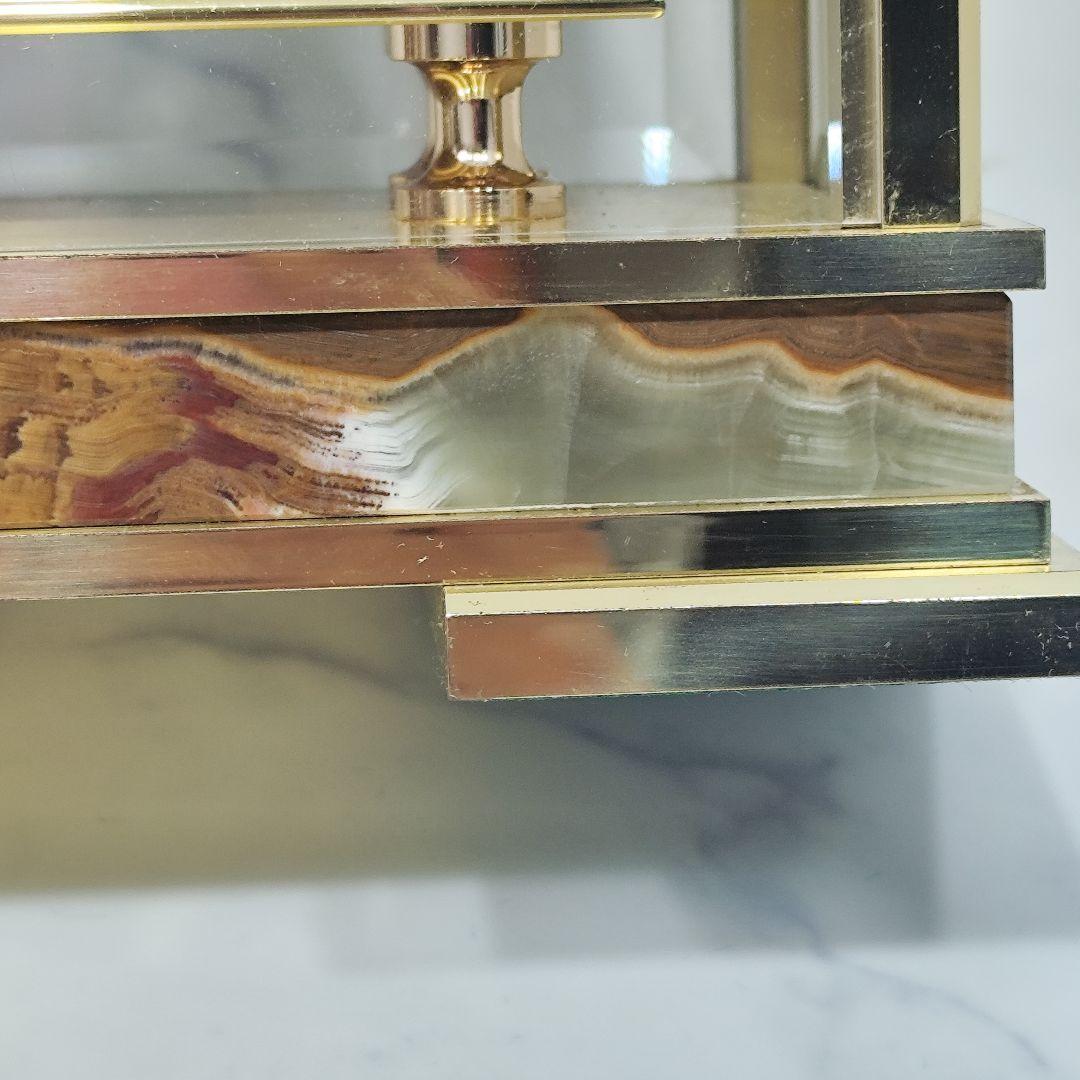 超激レア SEIKO 置時計 デコール AZ826G オニキス 大理石 最高級