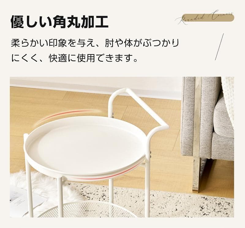 新品サイドテーブル リビングテーブル ベッドサイドテーブル1673-140