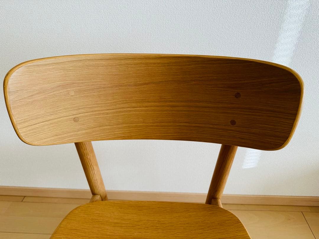 無印良品 ラウンドチェア・オーク材