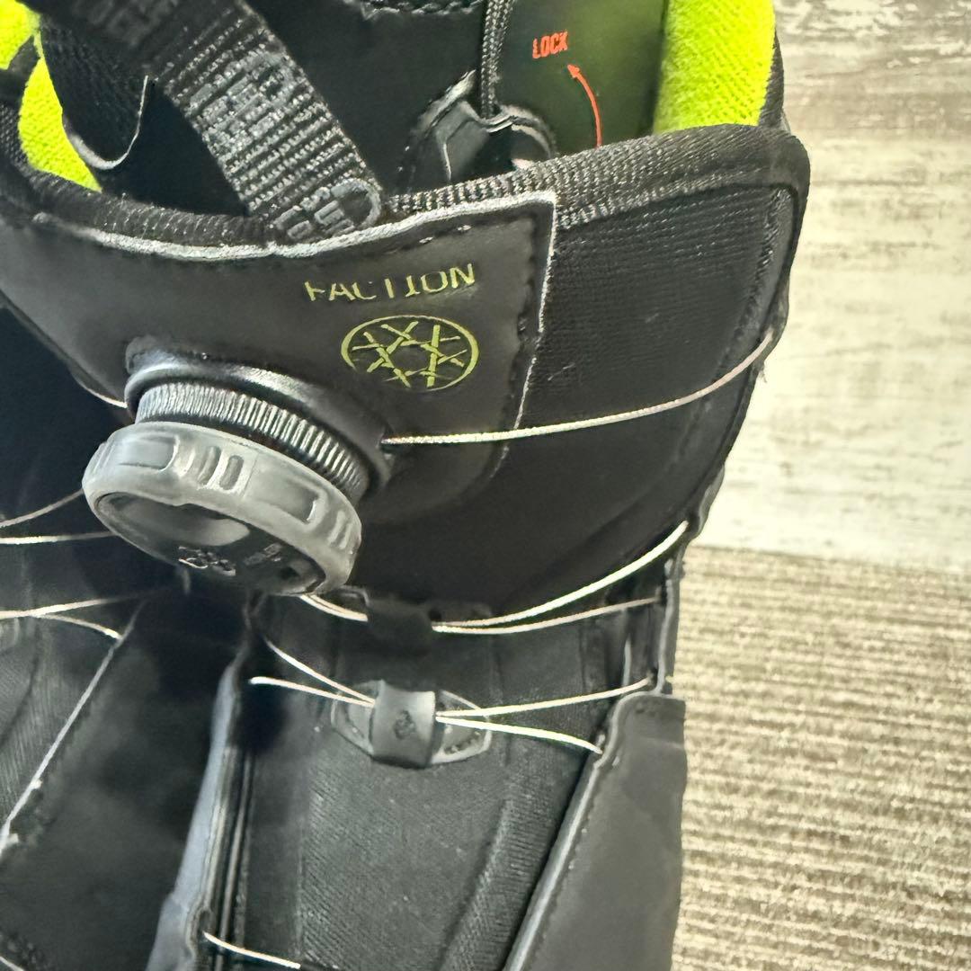 美品　salomon サロモン ブーツ　FACTION BOA ライム　おまけ付