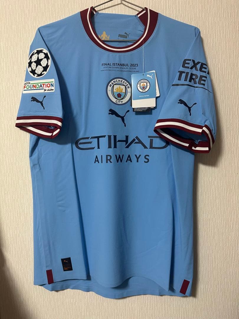 【新品タグ付き】マンチェスターシティ　ホーム選手支給　グリーリッシュ