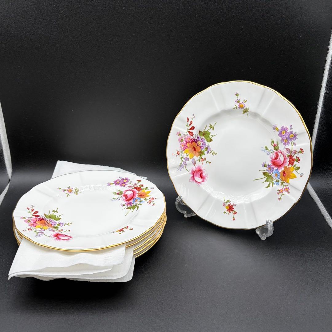 ロイヤルクラウンダービー プレート ポジー Posies 6枚セット 取皿 小皿