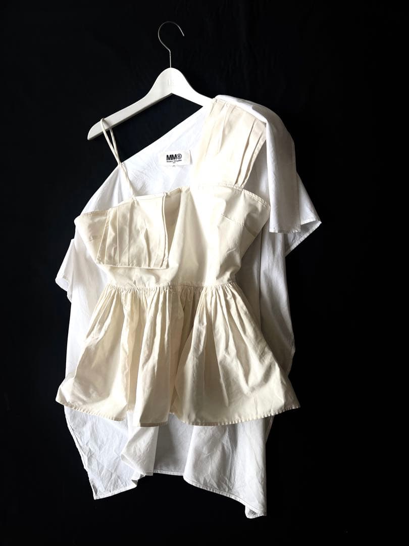 MM6 Maison Margiela アシンメトリーデザイントップス