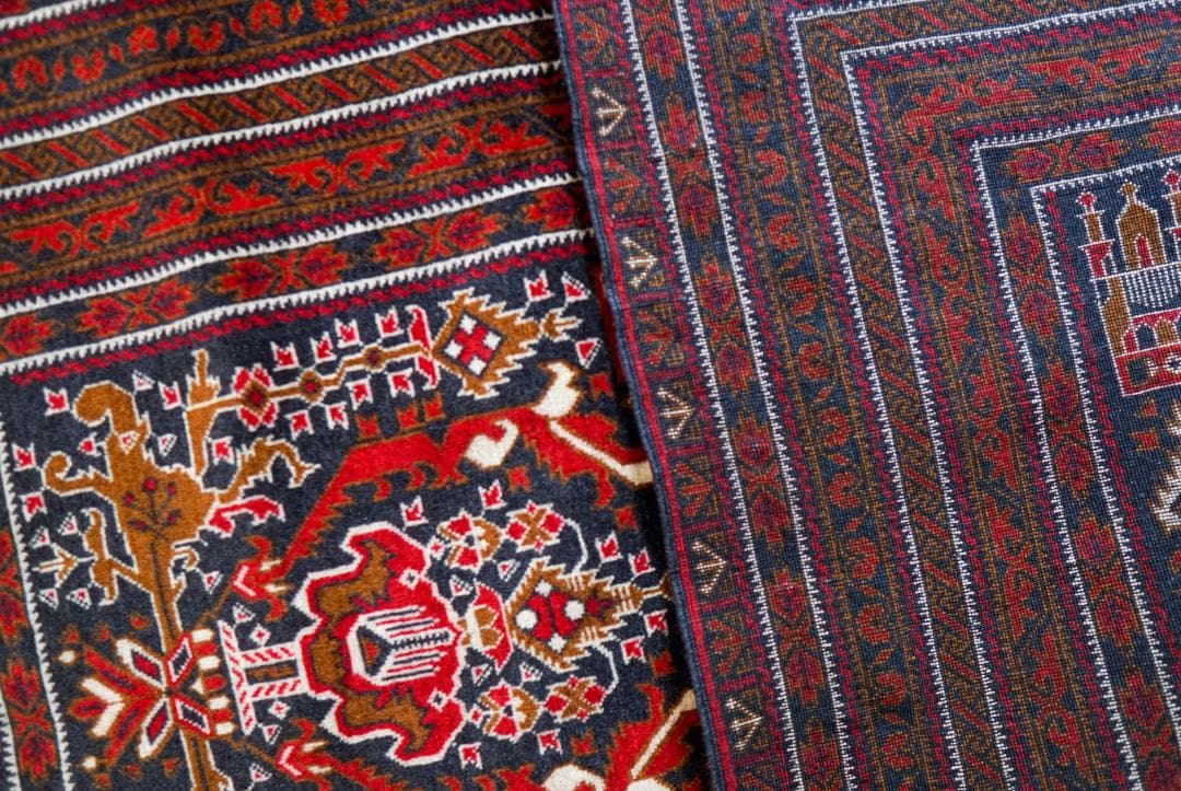 アフガニスタン手織り絨毯 ビルジク 292×89cm ランナー トライバルラグ