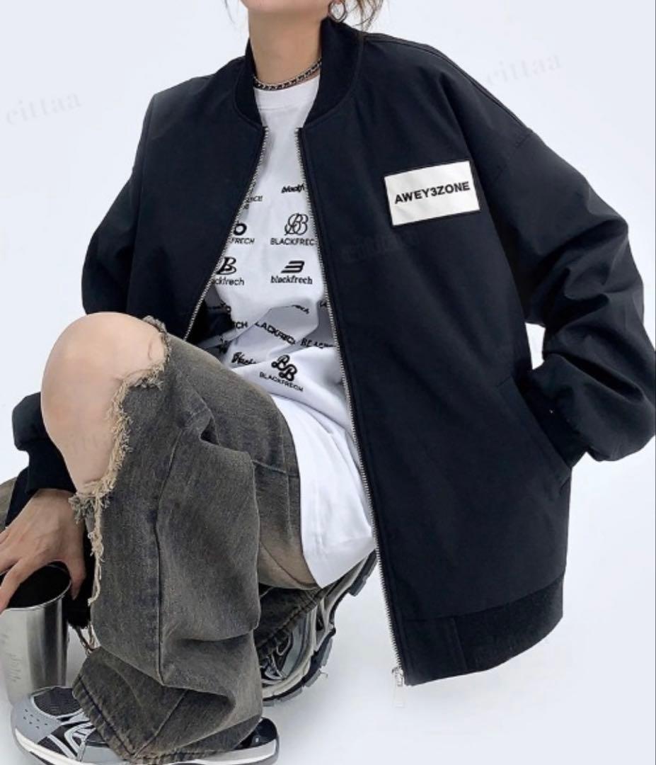 Dalfwin エンブロイダリーロゴオーバーサイズジャケット