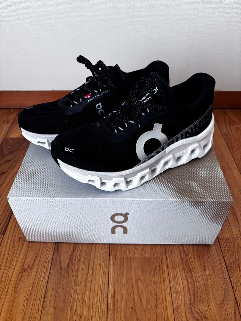 新品　On Cloudmonster2　Black | Frost　22.5cm