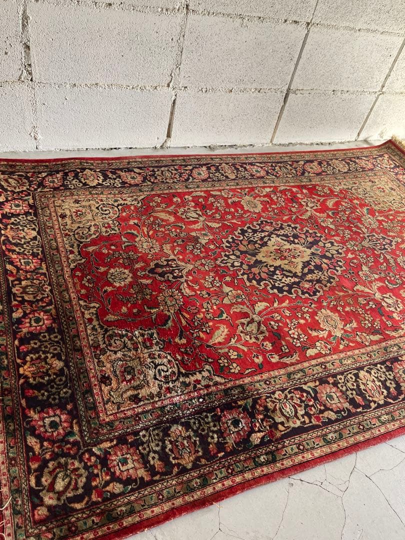 ペルシャ絨毯　シルク100% 100 × 152