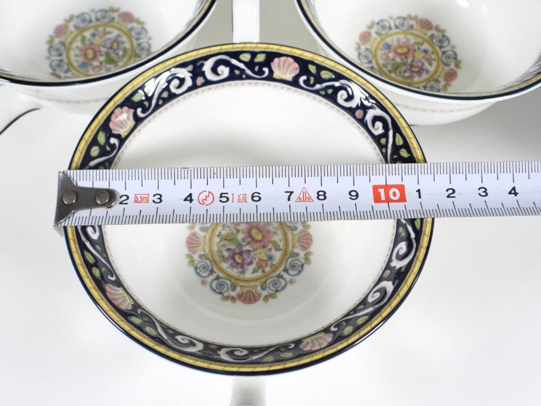 【廃盤品】希少 黒壺 ウェッジウッド ラニーミード スープカップ 5客 美品