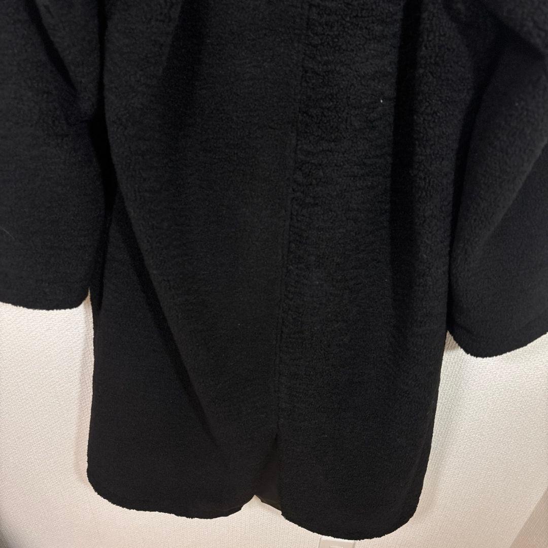 LASUD　ファーフーデッドボアコート　BK　9号　未使用品　定価34000円