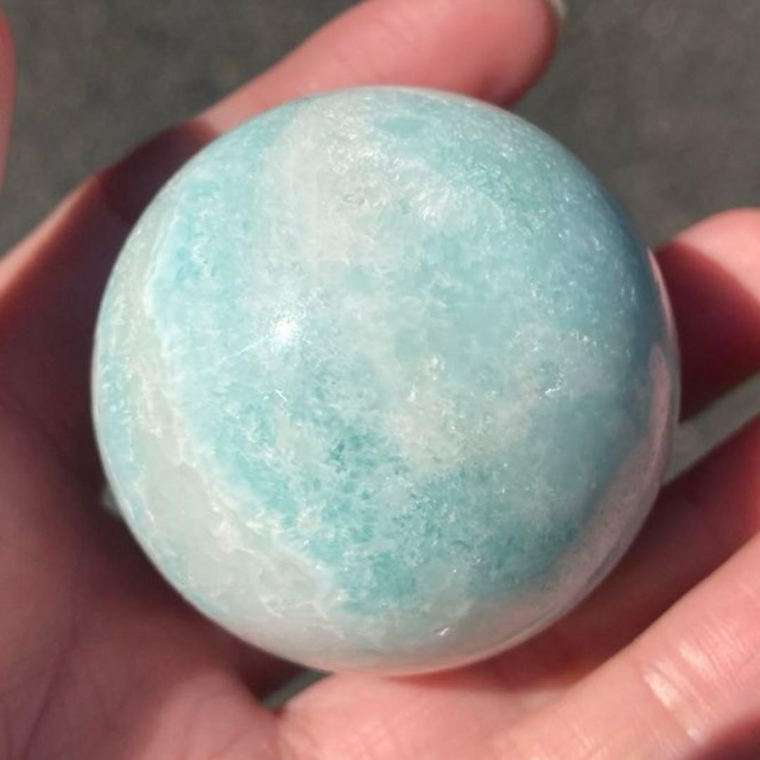 極美 ブルーアラゴナイト スフィア 46mm