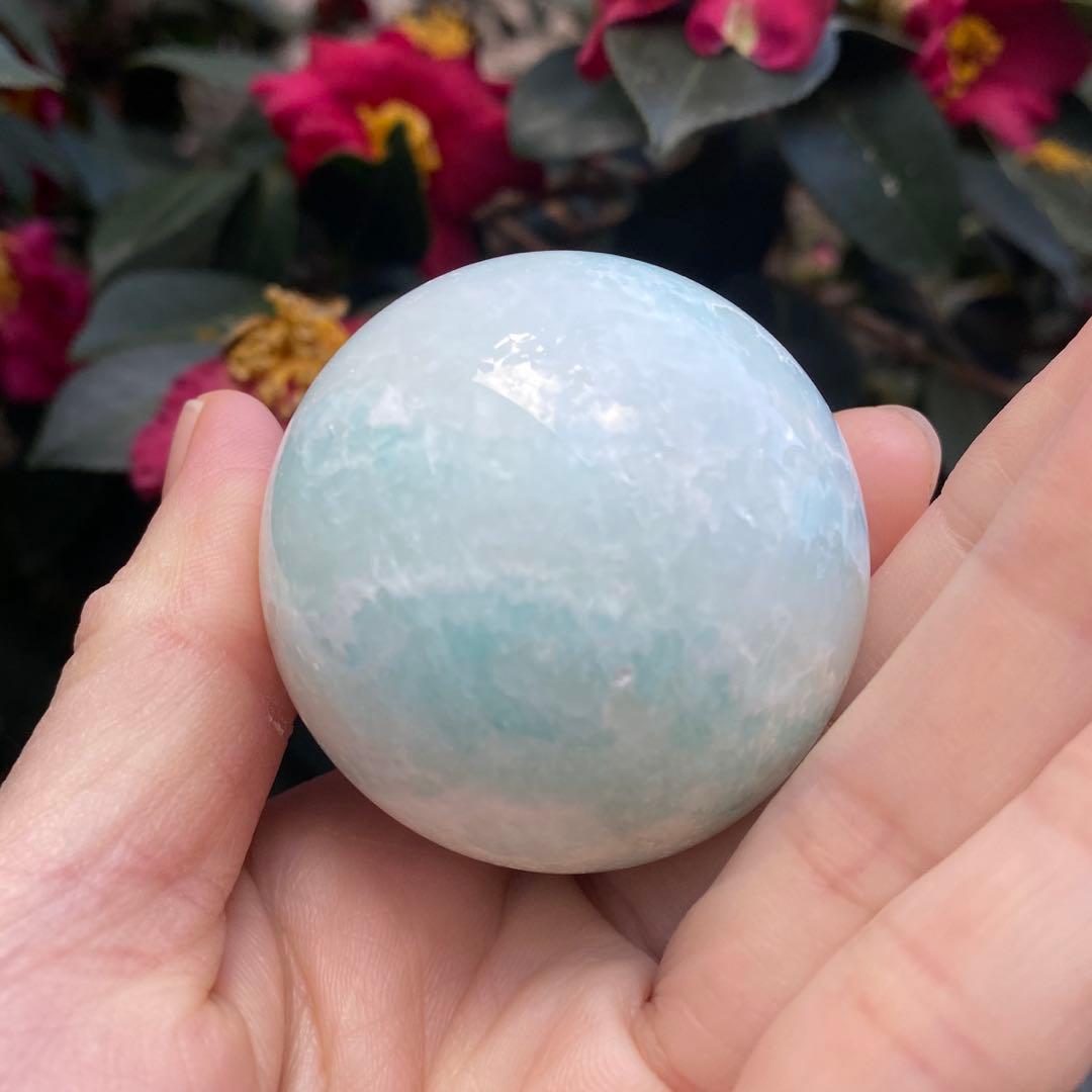極美 ブルーアラゴナイト スフィア 46mm
